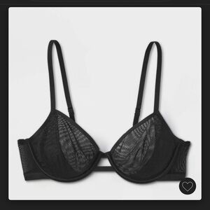 Auden Unlined Mesh Demi Bra
